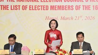 Công bố Nghị quyết về kết quả bầu cử và danh sách trúng cử đại biểu Quốc hội khóa XVI