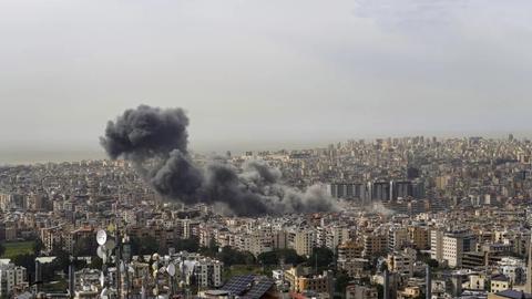 Israel không kích hàng loạt mục tiêu tại Thủ đô Beirut của Liban