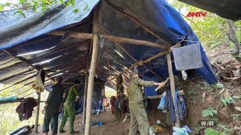  Truy quét khai thác khoáng sản trái phép trên địa bàn xã Trà Tân