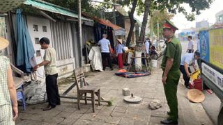 Phường Liên Chiểu ra quân lập lại trật tự vỉa hè,