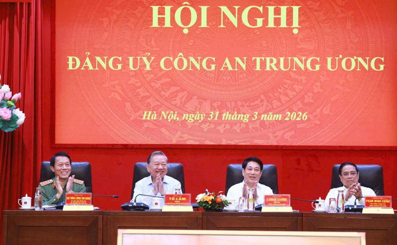Hội nghị Đảng ủy Công an Trung ương Quý I năm 2026