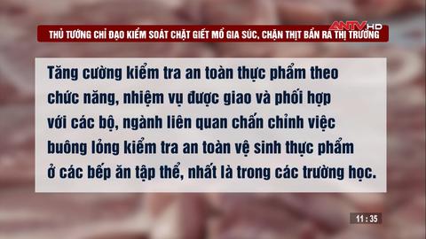 Thủ tướng chỉ đạo chấn chỉnh công tác kiểm soát giết mổ