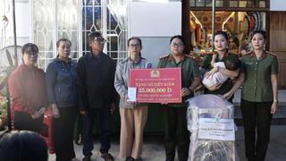 Hội Phụ nữ Công an tỉnh Khánh Hòa nhận con đỡ đầu