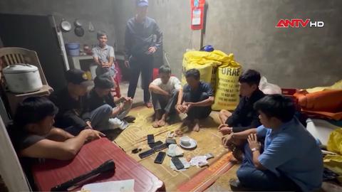 Triệt xóa ổ xóc đĩa canh gác cẩn mật giữa vườn chanh Triệt xóa ổ xóc đĩa canh gác cẩn mật giữa vườn chanh