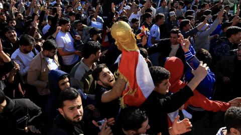 Iraq mở hội ăn mừng tấm vé World Cup lịch sử 