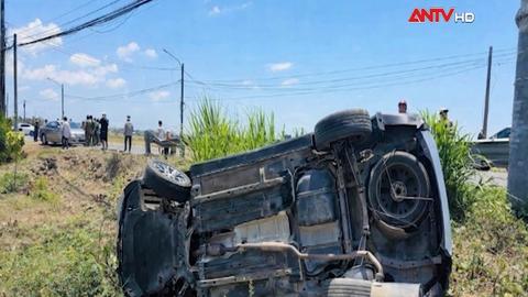 Xác định nguyên nhân vụ ô tô lật xuống ruộng ở TP.HCM