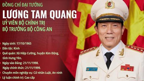 Tóm tắt tiểu sử Đại tướng Lương Tam Quang, Bộ trưởng Bộ Công an
