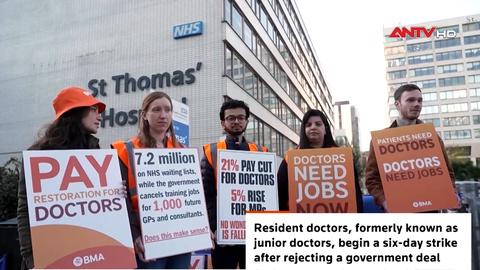 Anh: Đàm phán bế tắc, các bác sỹ đình công lần thứ 15