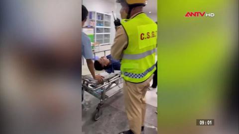 CSGT mở lối vượt tắc đường cứu 2 người bị tai nạn lao động