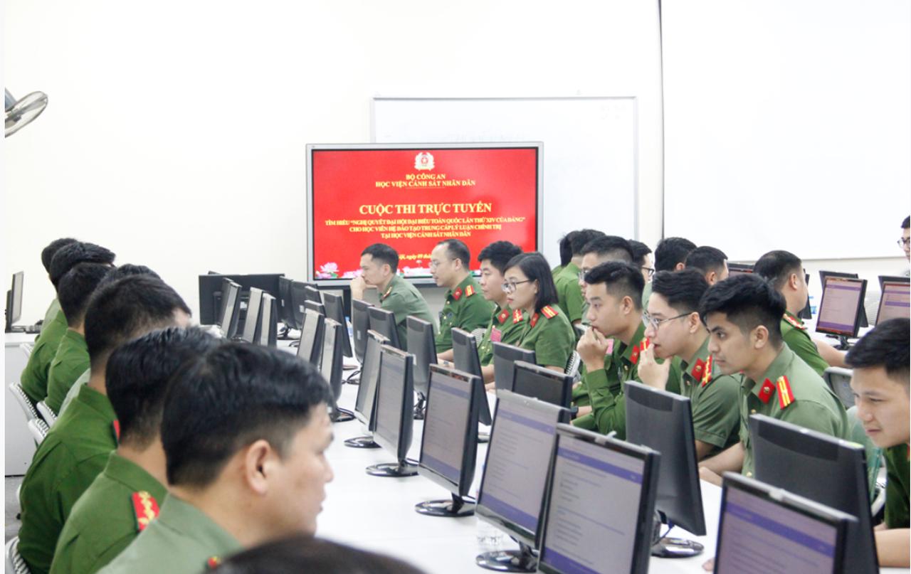 Học viện Cảnh sát nhân dân thi tìm hiểu về Nghị quyết Đại hội XIV của Đảng