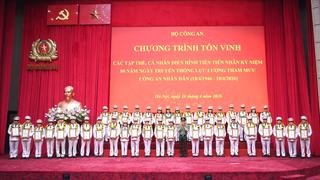 Tôn vinh 80 điển hình tiên tiến lực lượng Tham mưu Công an nhân dân 