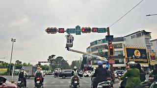 Thí điểm đèn tín hiệu thông minh tại nút giao trung tâm Đà Lạt