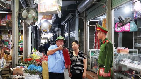 Điểm sáng an toàn PCCC tại chợ truyền thống