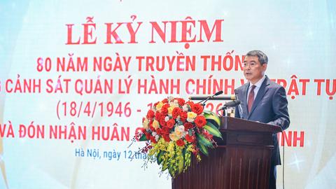 Phát biểu của Thủ tướng Lê Minh Hưng tại lễ kỷ niệm 80 năm Ngày truyền thống lực lượng Cảnh sát Quản lý hành chính về trật tự xã hội