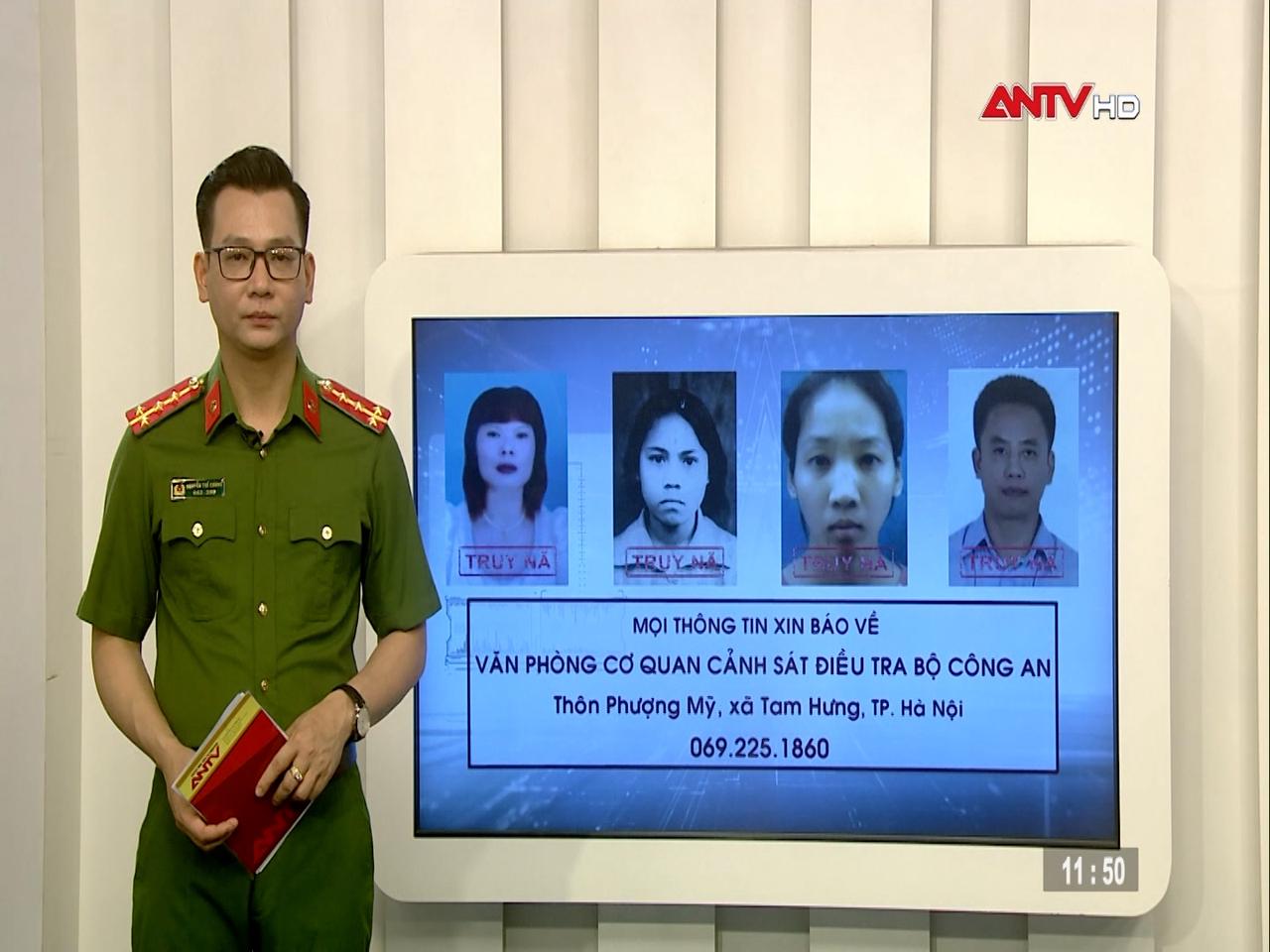 Công an TP Hải Phòng truy nã 4 đối tượng