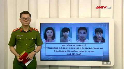Công an TP Hải Phòng truy nã 4 đối tượng