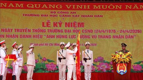 Trường Đại học CSND đón nhận danh hiệu Anh hùng Lực lượng vũ trang nhân dân