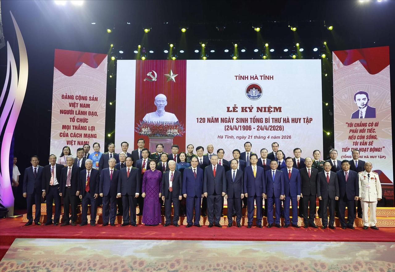 Tổng Bí thư, Chủ tịch nước Tô Lâm dự Lễ kỷ niệm 120 năm Ngày sinh Tổng Bí thư Hà Huy Tập