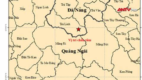 Liên tiếp xảy ra 5 trận động đất ở Đà Nẵng và Quảng Ngãi