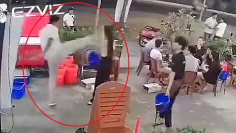 Xác minh người đàn ông hành hung nữ quản lý quán nhậu ở Nha Trang