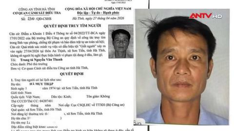 Công an Hà Tĩnh truy tìm nghi phạm vụ án giết người