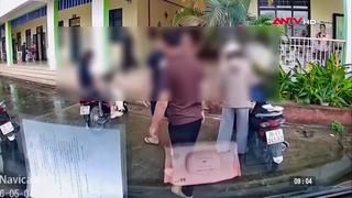Triệu tập đối tượng hành hung lái xe giao hàng trong trường mầm non