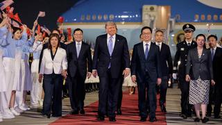 Tổng thống Mỹ Donald Trump bắt đầu chuyến thăm Trung Quốc