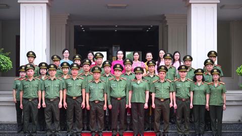 Thượng tướng Lê Quốc Hùng làm việc với Trường Cao đẳng An ninh nhân dân I 