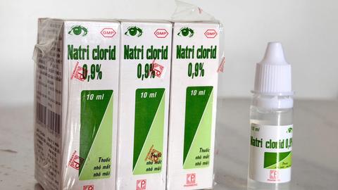 Thu hồi toàn quốc lô thuốc nhỏ mắt Natri clorid 0,9%