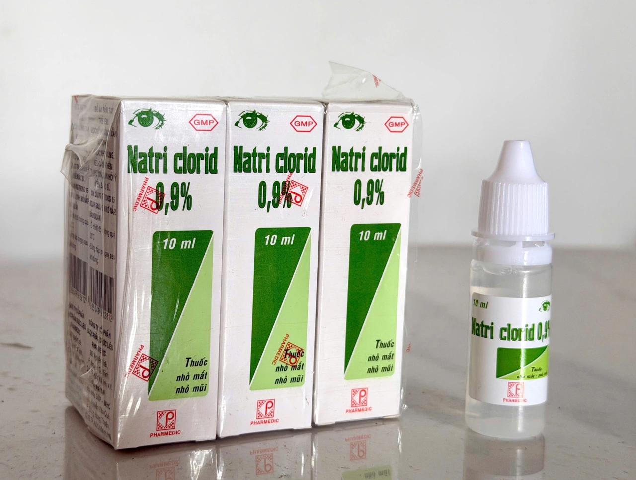 Thu hồi toàn quốc lô thuốc nhỏ mắt Natri clorid 0,9%