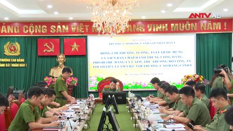  Thứ trưởng Lê Quốc Hùng làm việc với Trường Cao đẳng Cảnh sát nhân dân I