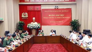  Bộ trưởng Lương Tam Quang làm việc với Ban Thường vụ Tỉnh ủy Thanh Hóa