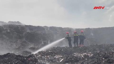 Nỗ lực dập vụ cháy bãi rác Nghĩa Kỳ