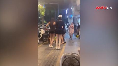 Tạm giữ hình sự nhóm đối tượng đánh nhau trên phố Huế