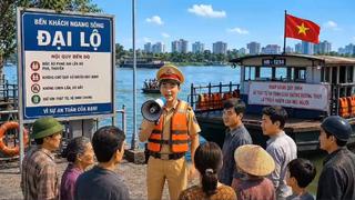 "Chú công an AI" phổ biến an toàn giao thông đường thủy