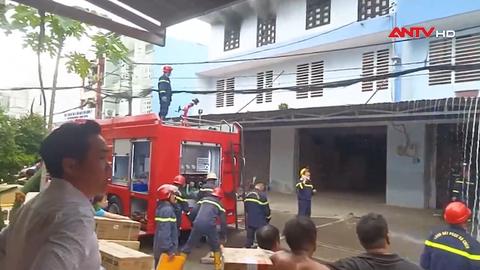 Cháy kho điện máy ở xã Xuân Thới Sơn