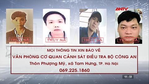 Truy nã 4 đối tượng cướp giật, trộm cắp tài sản