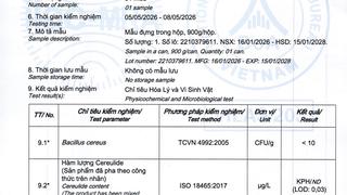 Bộ Y tế thông tin kết quả rà soát sản phẩm sữa công thức a2  Platinum Premium