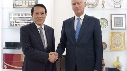 Bộ trưởng Lương Tam Quang hội đàm với Trợ lý Tổng thống, Chủ tịch Hội đồng biển Nga