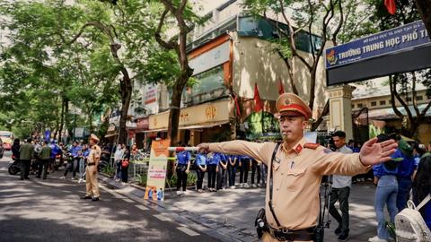 Công an Hà Nội đảm bảo an ninh trật tự kỳ thi vào 10