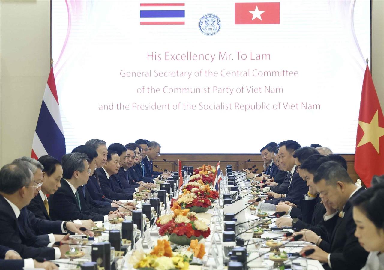 Tổng Bí thư, Chủ tịch nước Tô Lâm hội đàm với Thủ tướng Thái Lan
