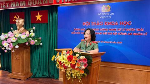 CỤC Y TẾ BỘ CÔNG AN TÌM GIẢI PHÁP XỬ LÝ NƯỚC THẢI PHÙ HỢP CHO CÁC CƠ SỞ GIAM GIỮ