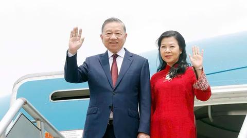 Tổng Bí thư, Chủ tịch nước Tô Lâm và Phu nhân tới Manila bắt đầu thăm cấp Nhà nước Philippines