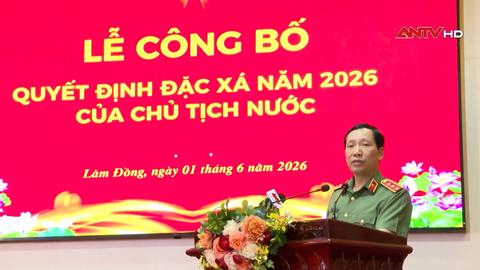 Công bố quyết định đặc xá tại trại giam Thủ Đức