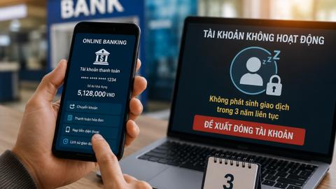 Đề xuất khai tử tài khoản ngân hàng 'bất động' trong 3 năm