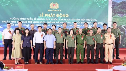 Bộ Công an phát động hưởng ứng Tuần lễ quốc gia nước sạch và vệ sinh môi trường