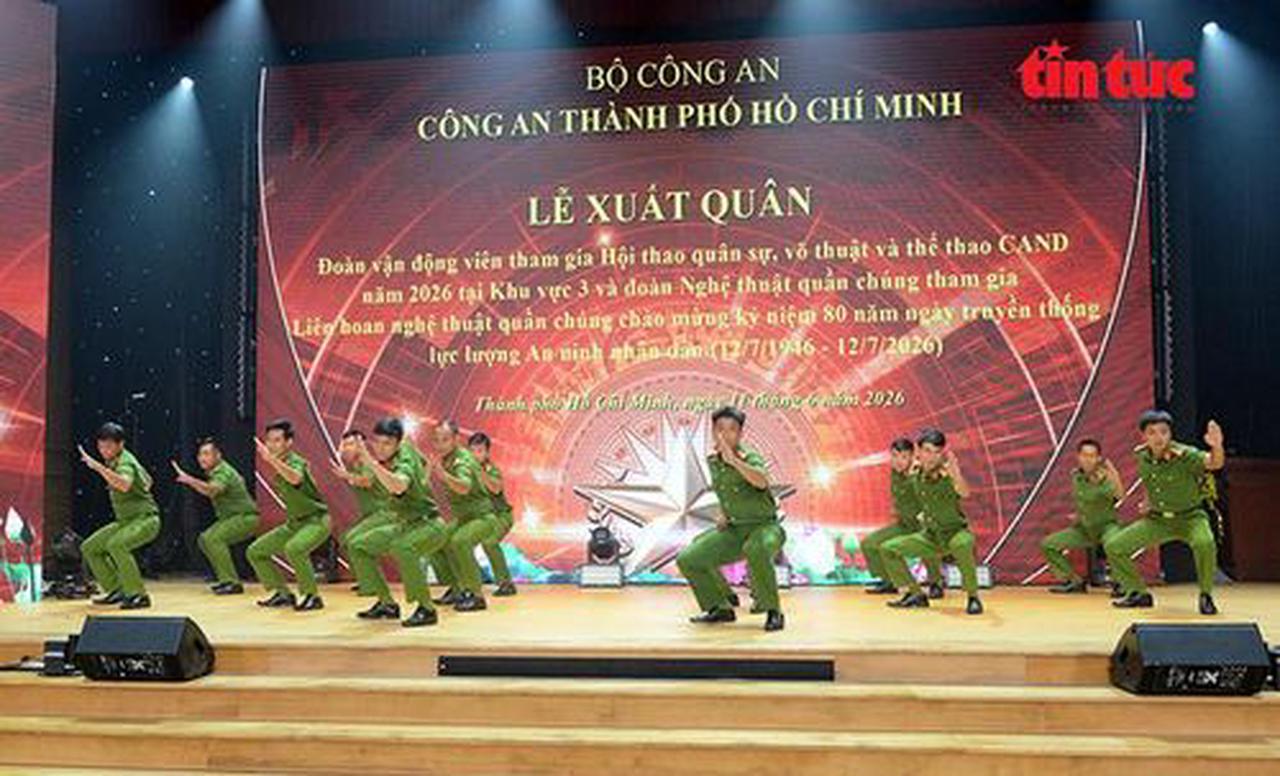 Công an TP HCM xuất quân tham gia hội thao và liên hoan nghệ thuật CAND