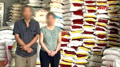 Bắt vợ chồng sản xuất, buôn bán gạo giả thương hiệu nổi tiếng