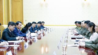 Bộ trưởng Lương Tam Quang hội đàm với Bộ trưởng Bộ An toàn xã hội Triều Tiên