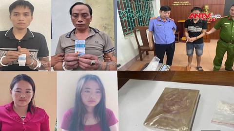 Công an xã Hua Bum phối hợp bắt 4 đối tượng mua bán heroin